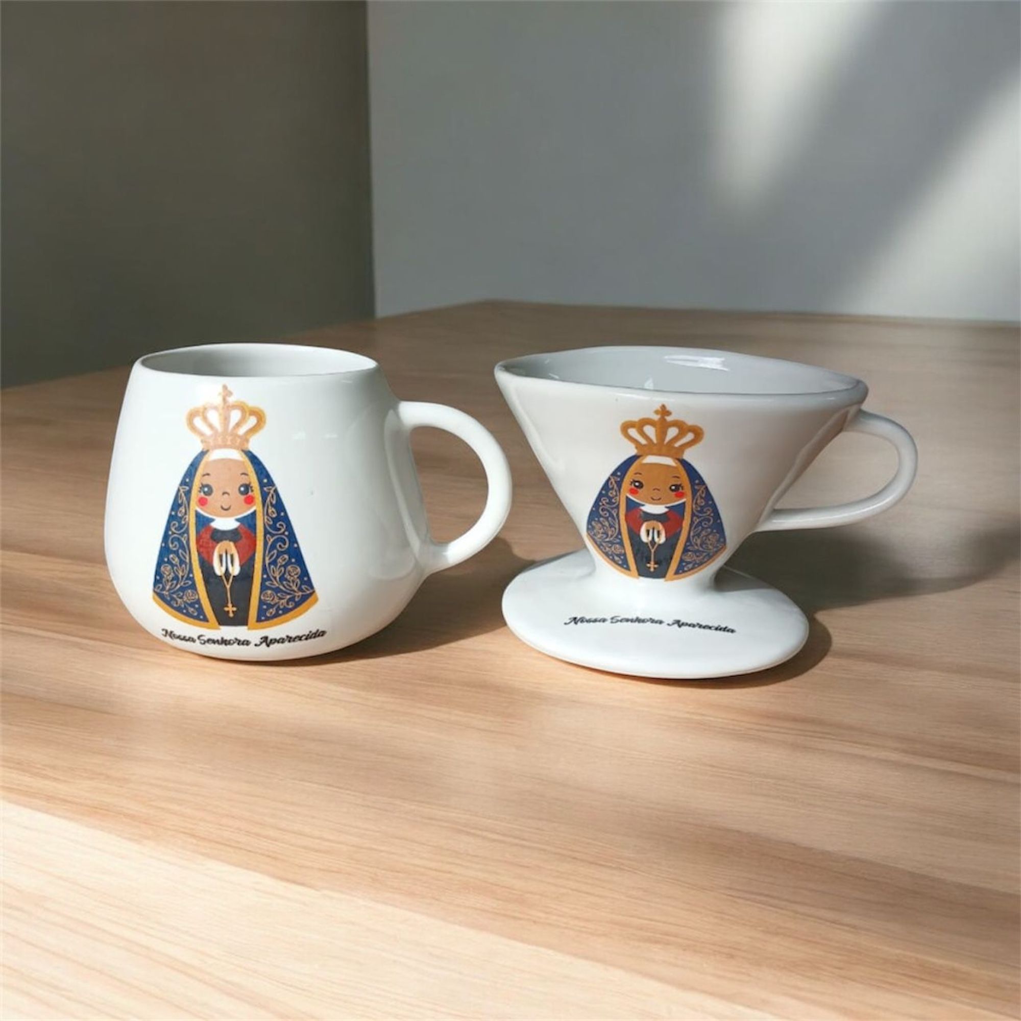 Coador/Filtro de Porcelana + Caneca de 50...