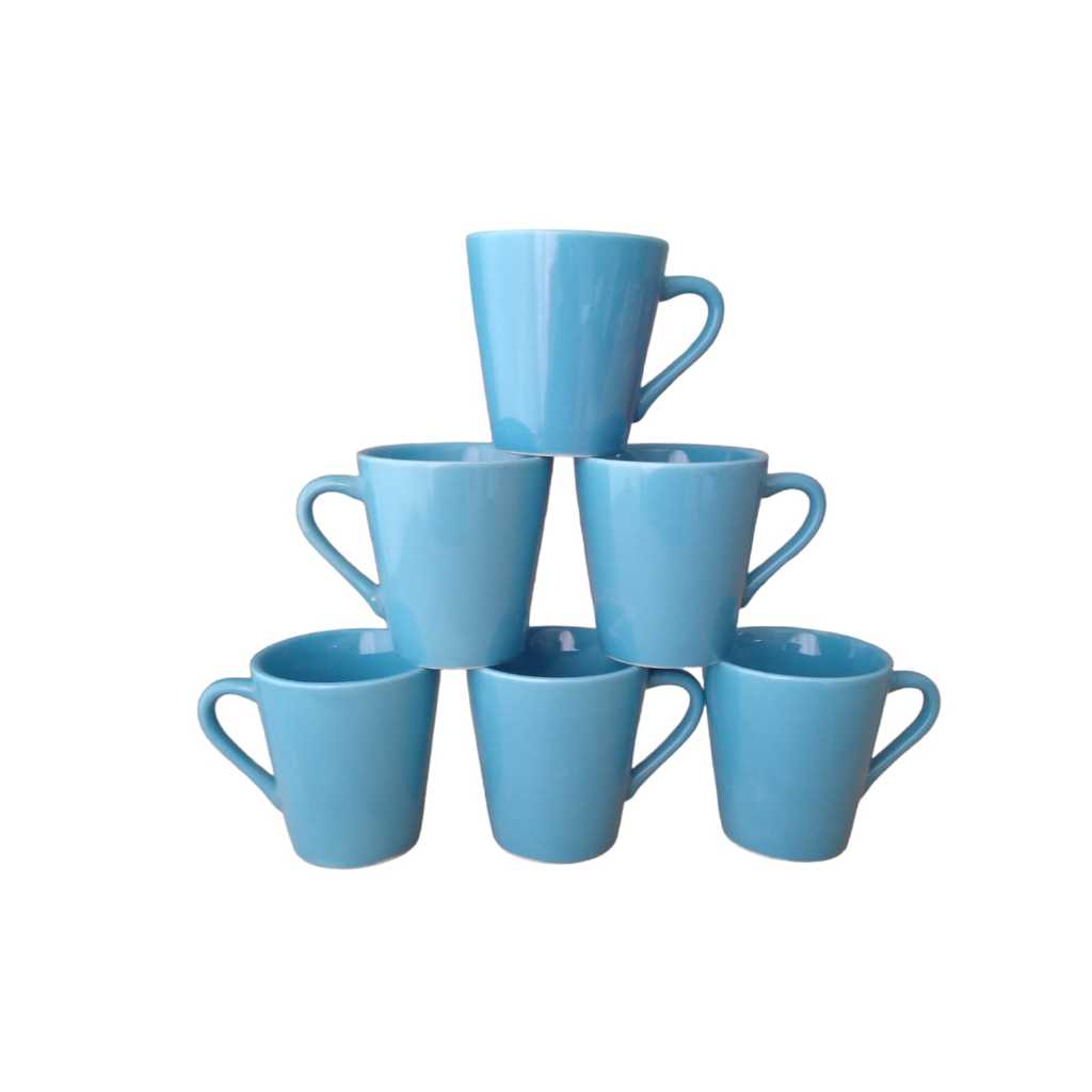 Kit Jogo 6 Xicaras canecas Porcelana Café...