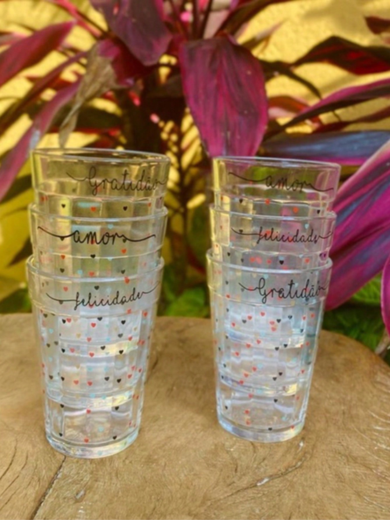 6 Copos Americano 190 ml Decorado kit Cop...