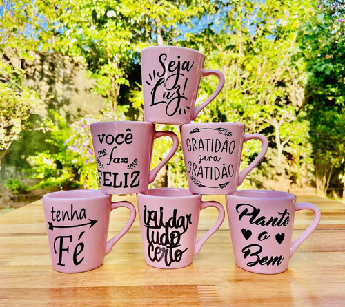 30 Xícaras/caneca Café Porcelana Rosa Kit...