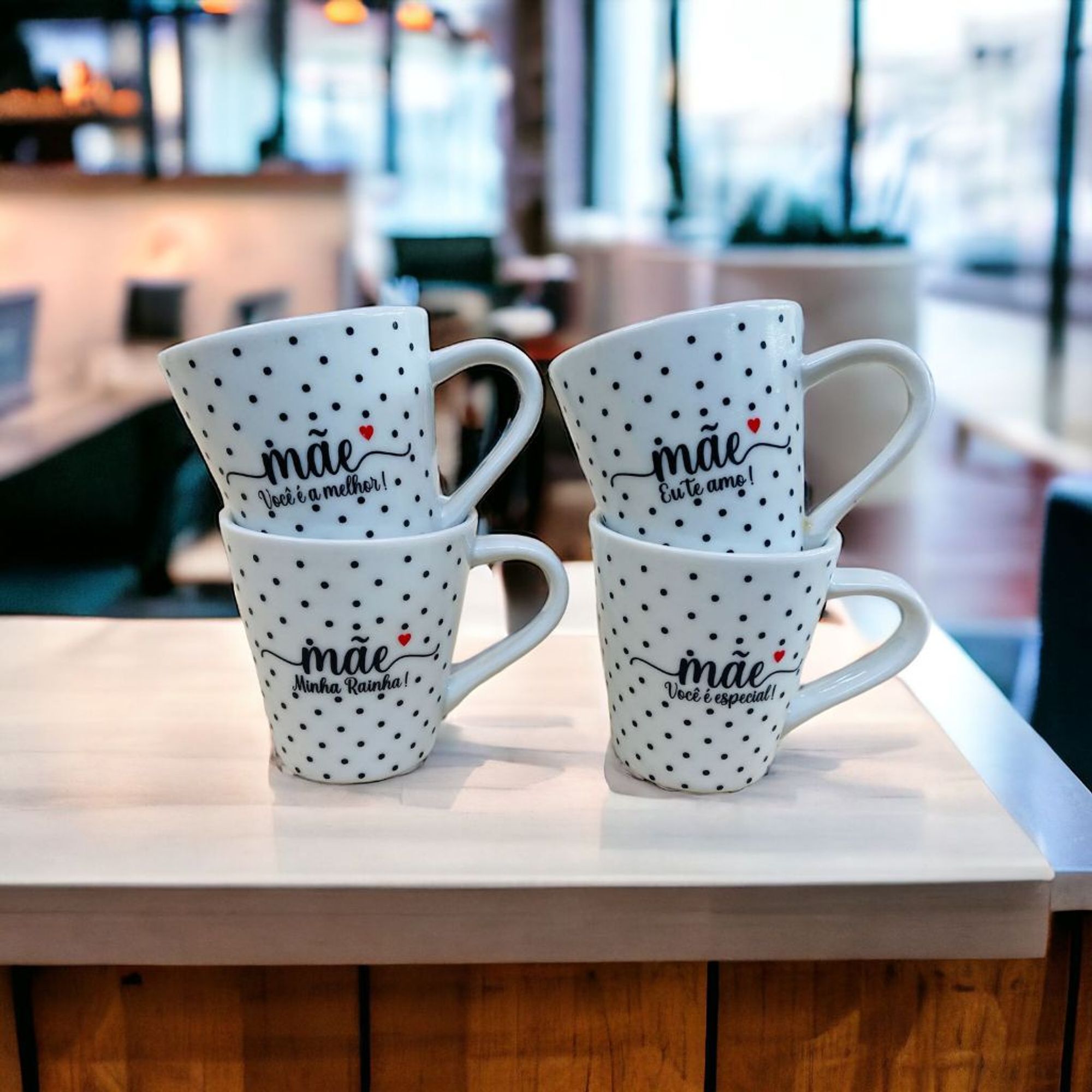 Jogo Kit 4 Xicaras Porcelana Café Chá Can...