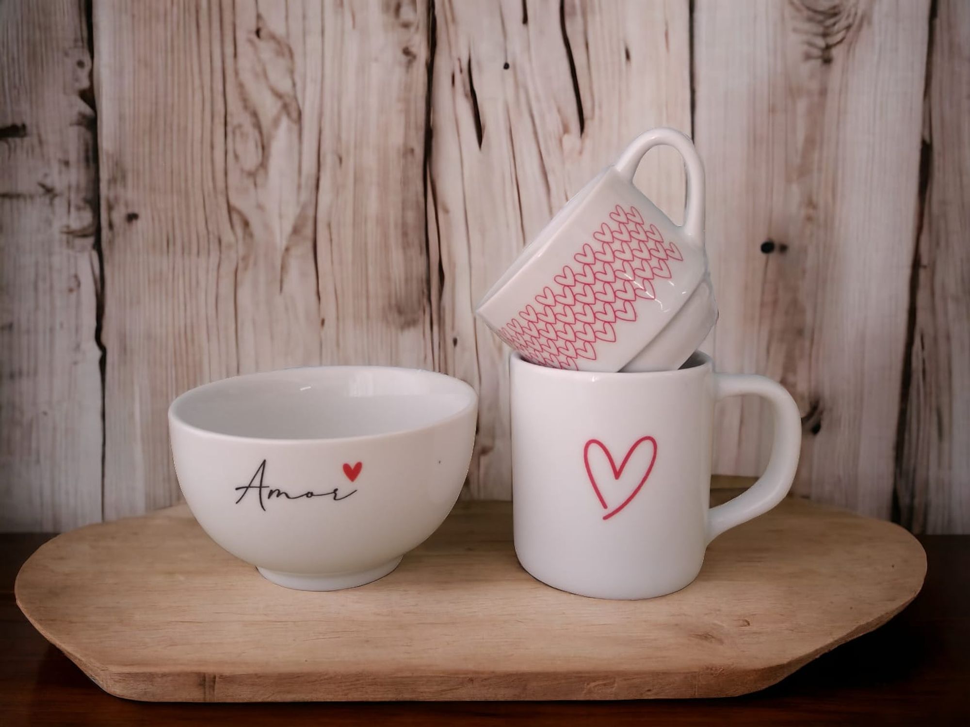 Jogo de Xícara Chá Caneca Café e Tigela e...