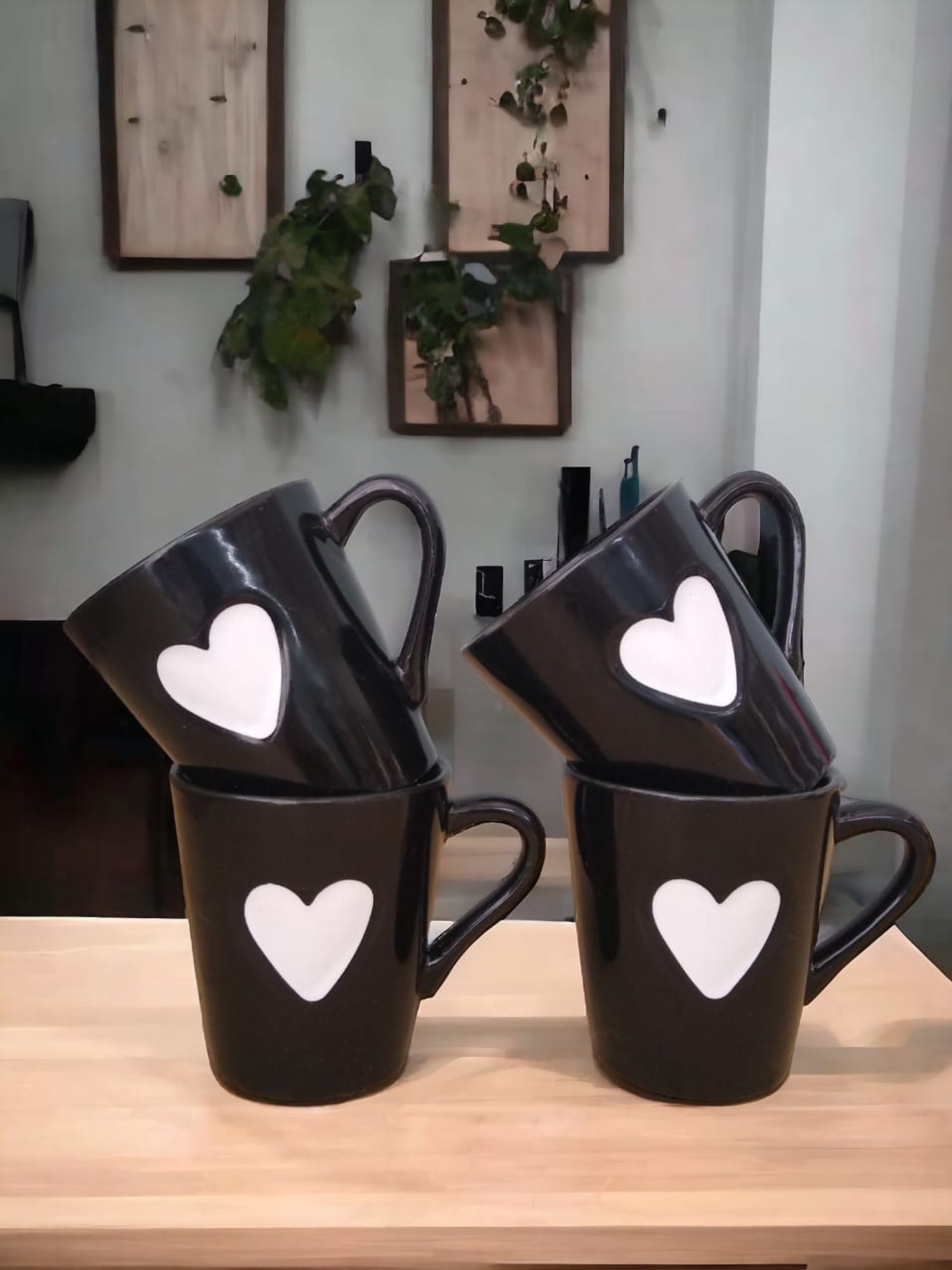 Jogo Kit 4 Canecas/ Xicaras Café Porcelan...