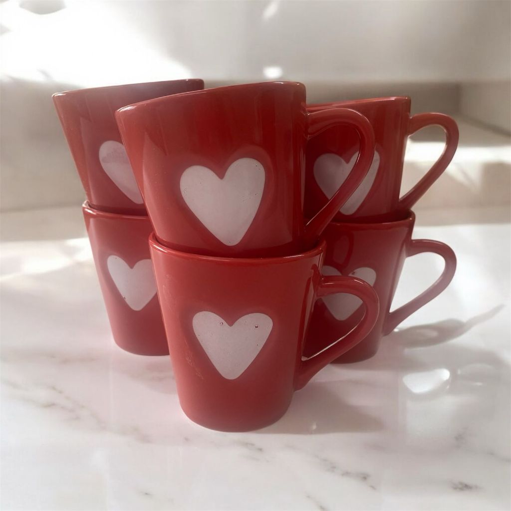 Jogo Kit 6 Canecas Xicaras Café Porcelana...