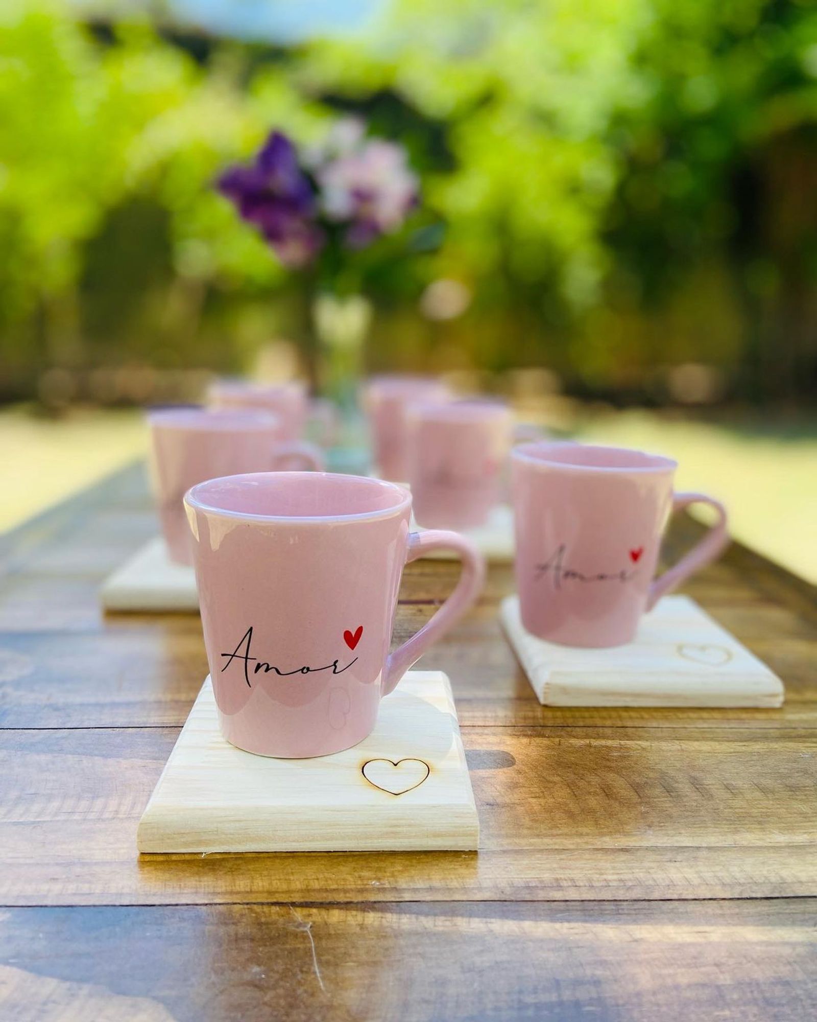 Kit Jogo 6 Xicaras / Canecas Porcelana Ro...