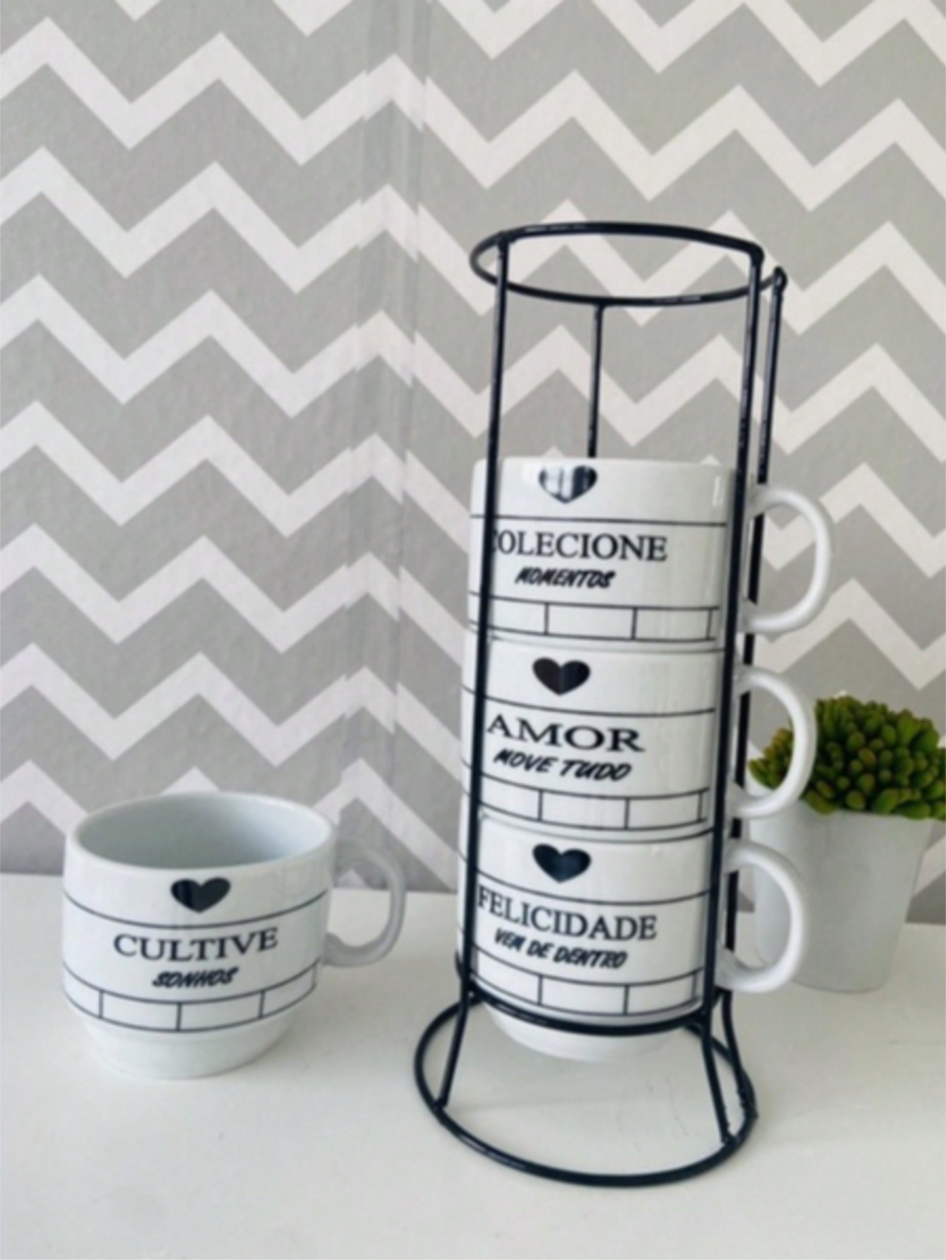 Jogo Xícaras Porcelana Branca Café Chá co...