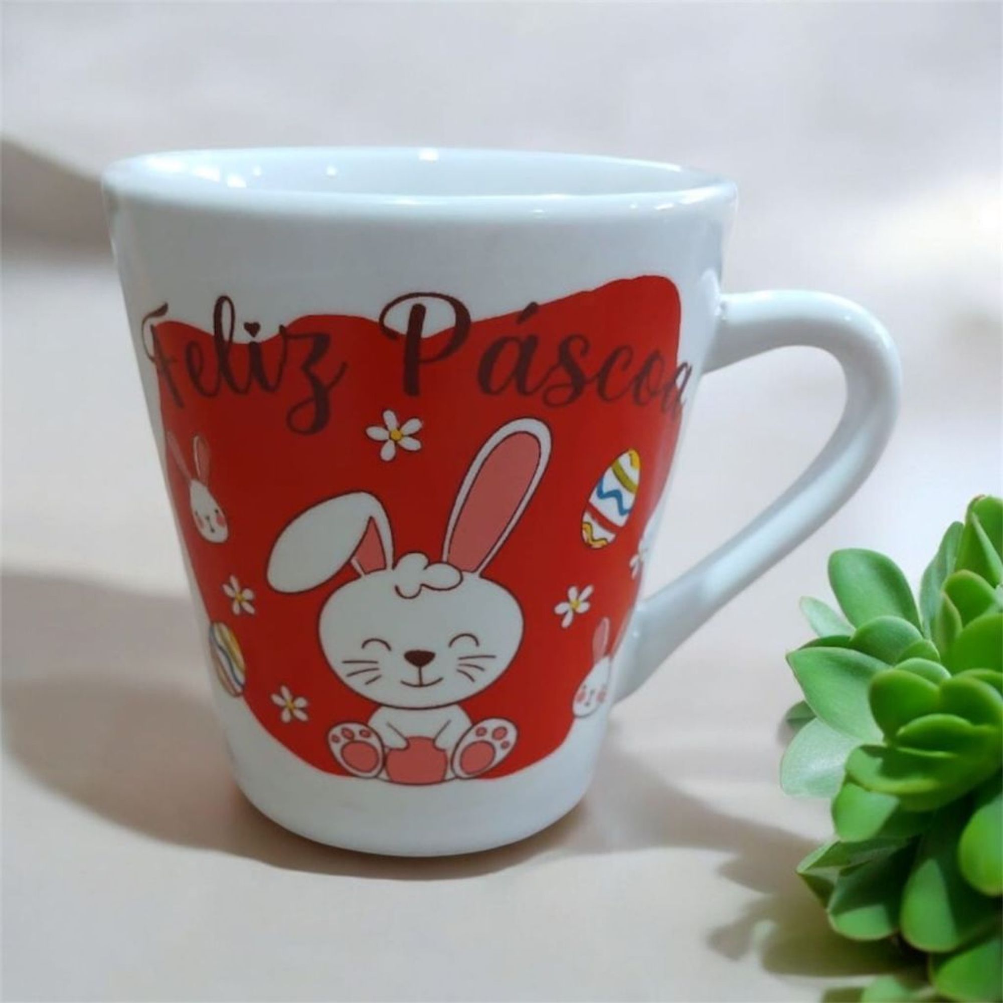 Jogo/ Kit 3 Xicaras Cônica Tulipa Páscoa ...