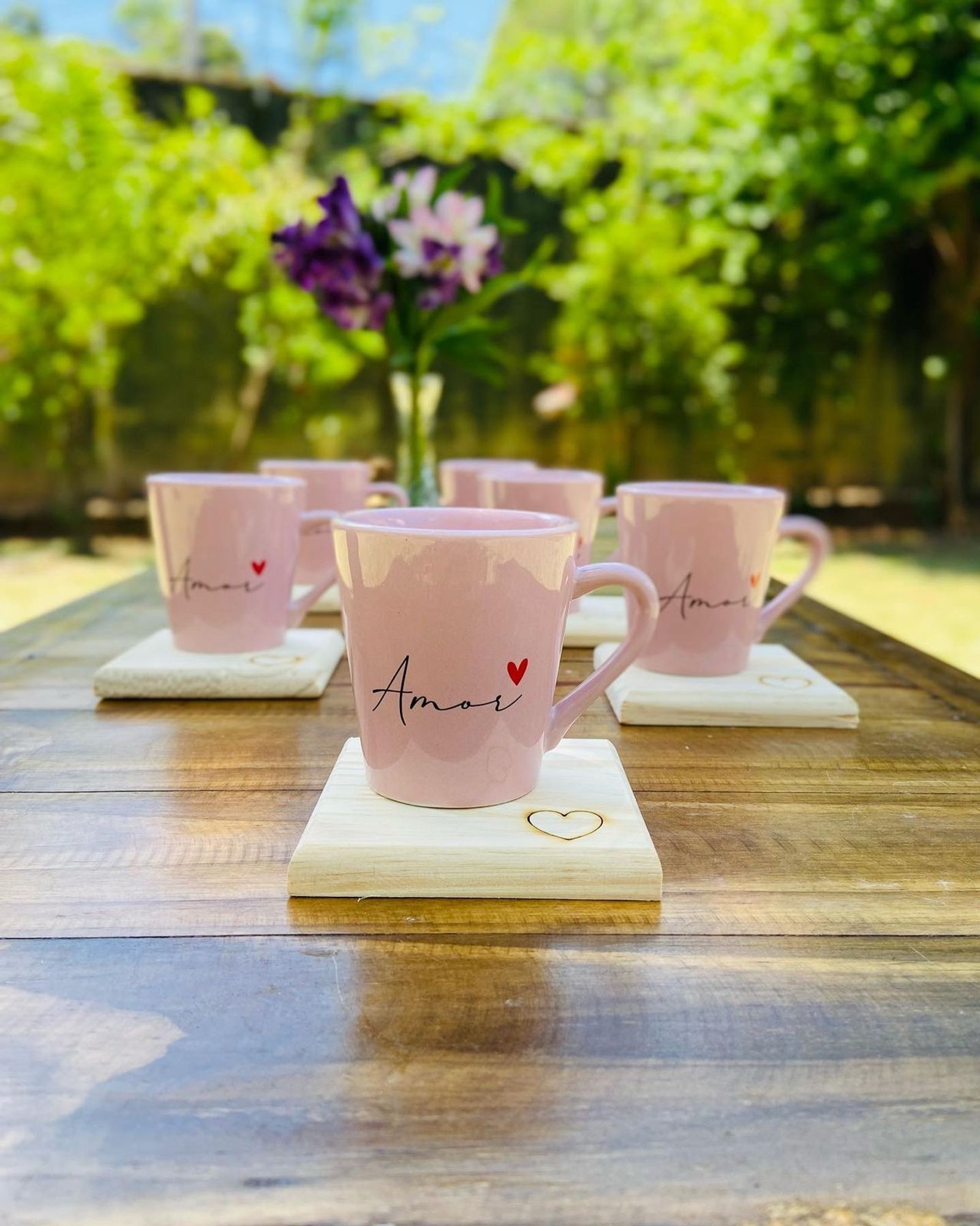 Kit Jogo 6 Xicaras / Canecas Porcelana Ro...