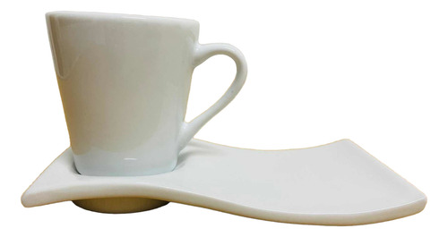 6 Kits Xicaras Café + Pratinho Em Porcelana