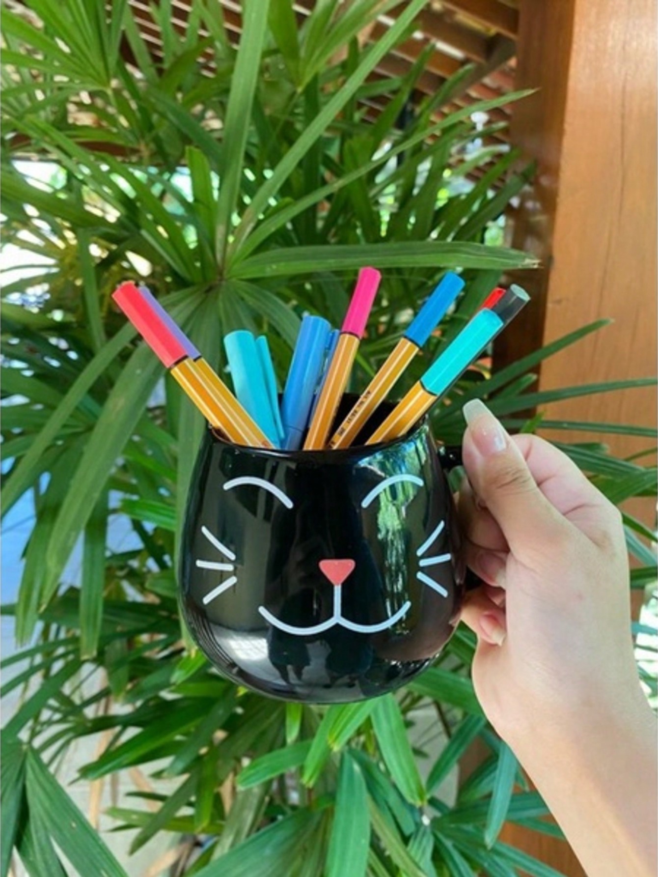 Caneca 3D Gato 500ml Porcelana Decorada P...