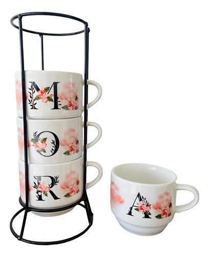 Jogo De Xícaras Café Chá Branca Com Supor...