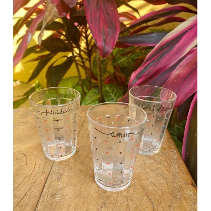 6 Copos Americano 190 ml Decorado kit Cop...