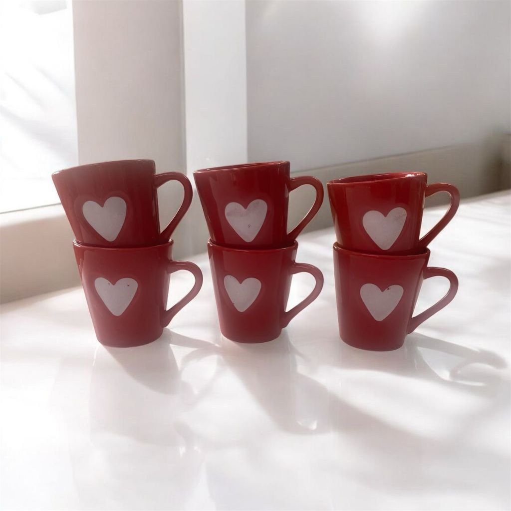 Jogo Kit 6 Canecas Xicaras Café Porcelana...