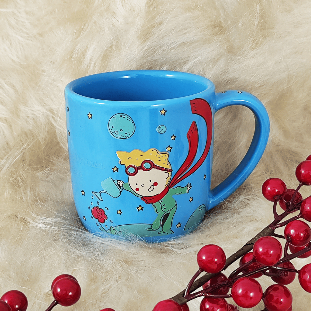 Caneca Porcelana 350ml Azul Celeste Club ...