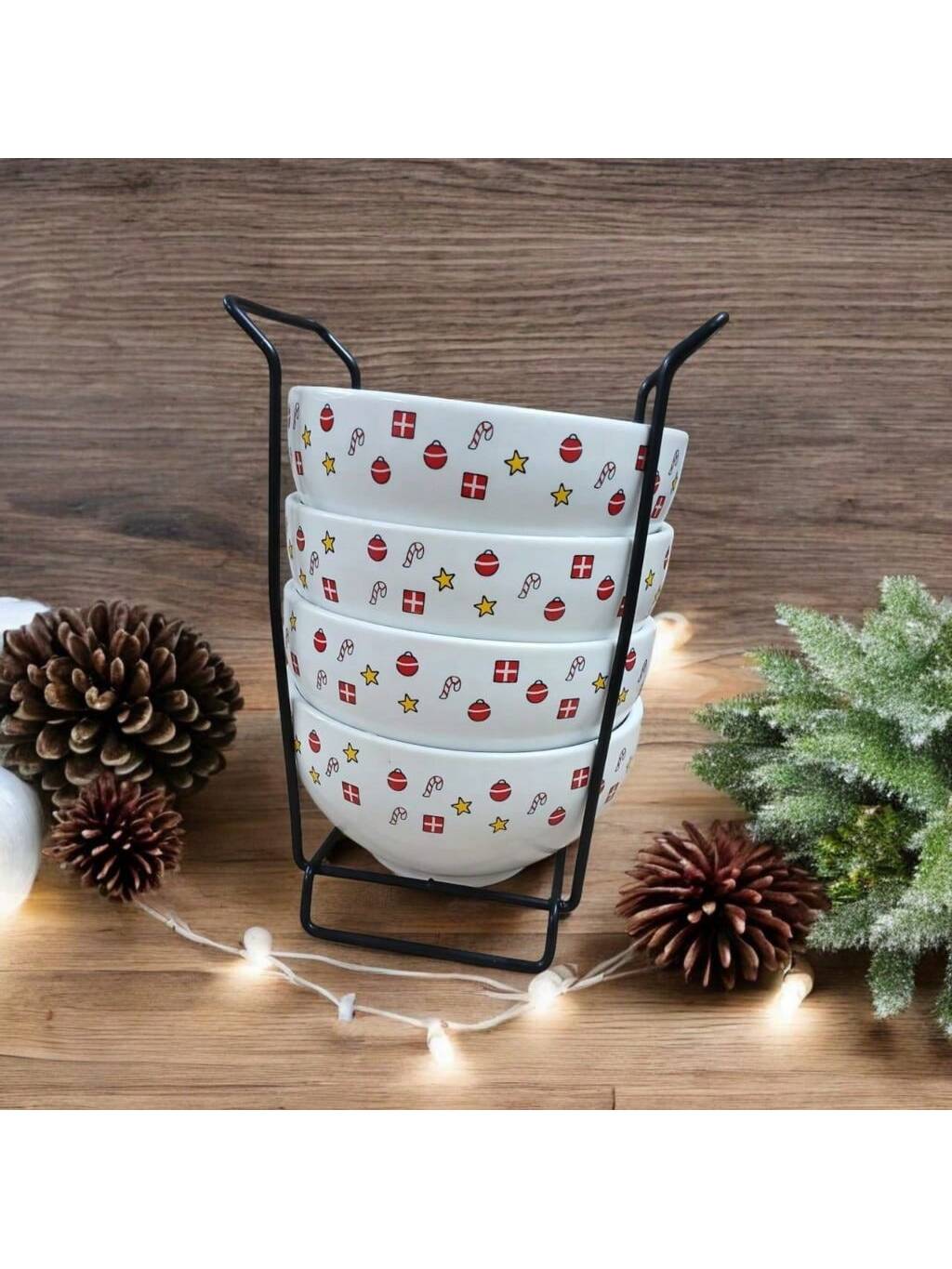 Kit Jogo 4 Tigelas Porcelana Cumbuca Bowl...