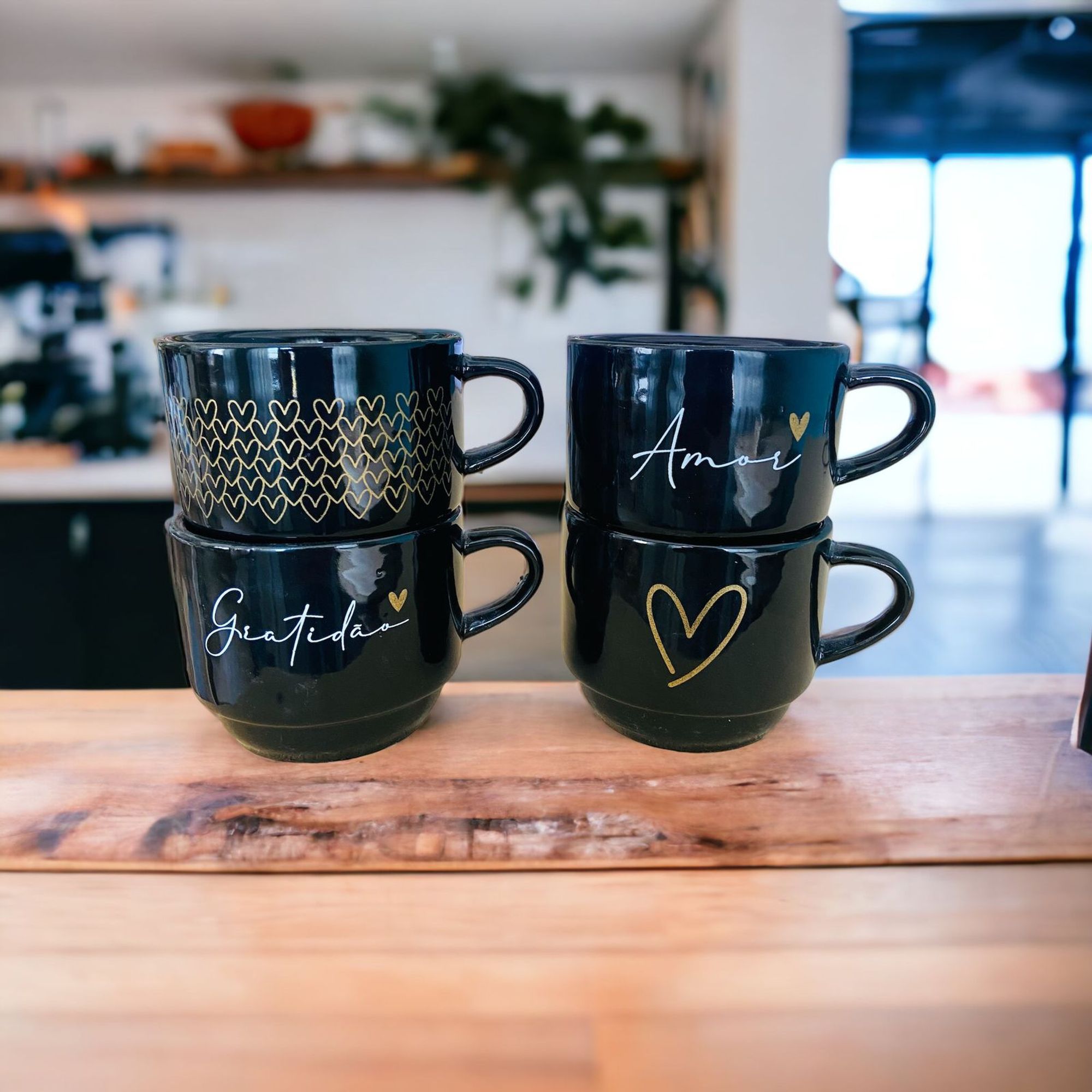 Jogo De Xícaras Café Chá Preta Spot+ Supo...