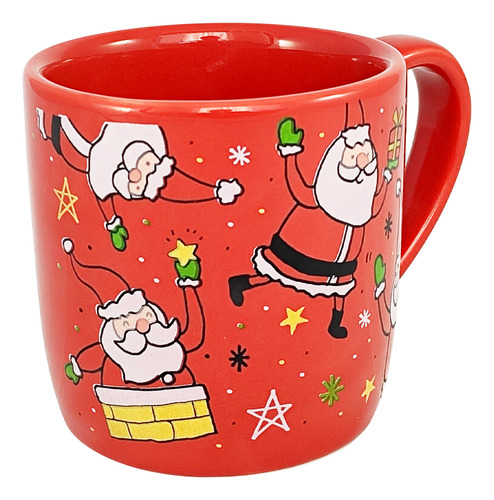 Caneca Porcelana Natal Club Vermelha 350m...