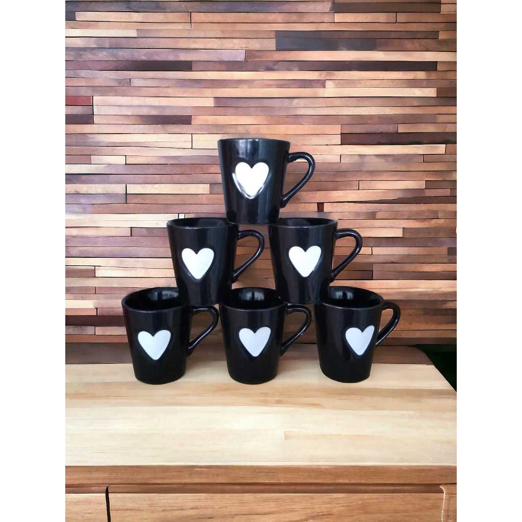 Jogo Kit 6 Canecas Xicaras Café Porcelana...