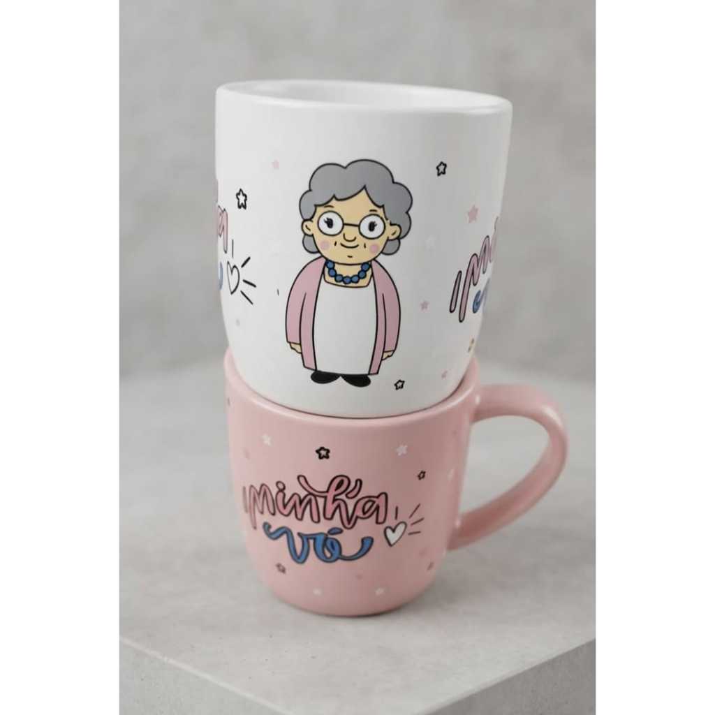 Caneca Porcelana Club 350ml Café Chá Cap ...