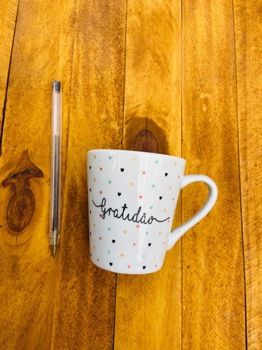 10 Xícaras Café 120 Ml Gratidão