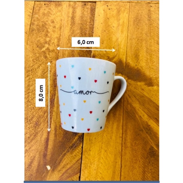 Jogo 6 xícaras / canecas Porcelana decora...