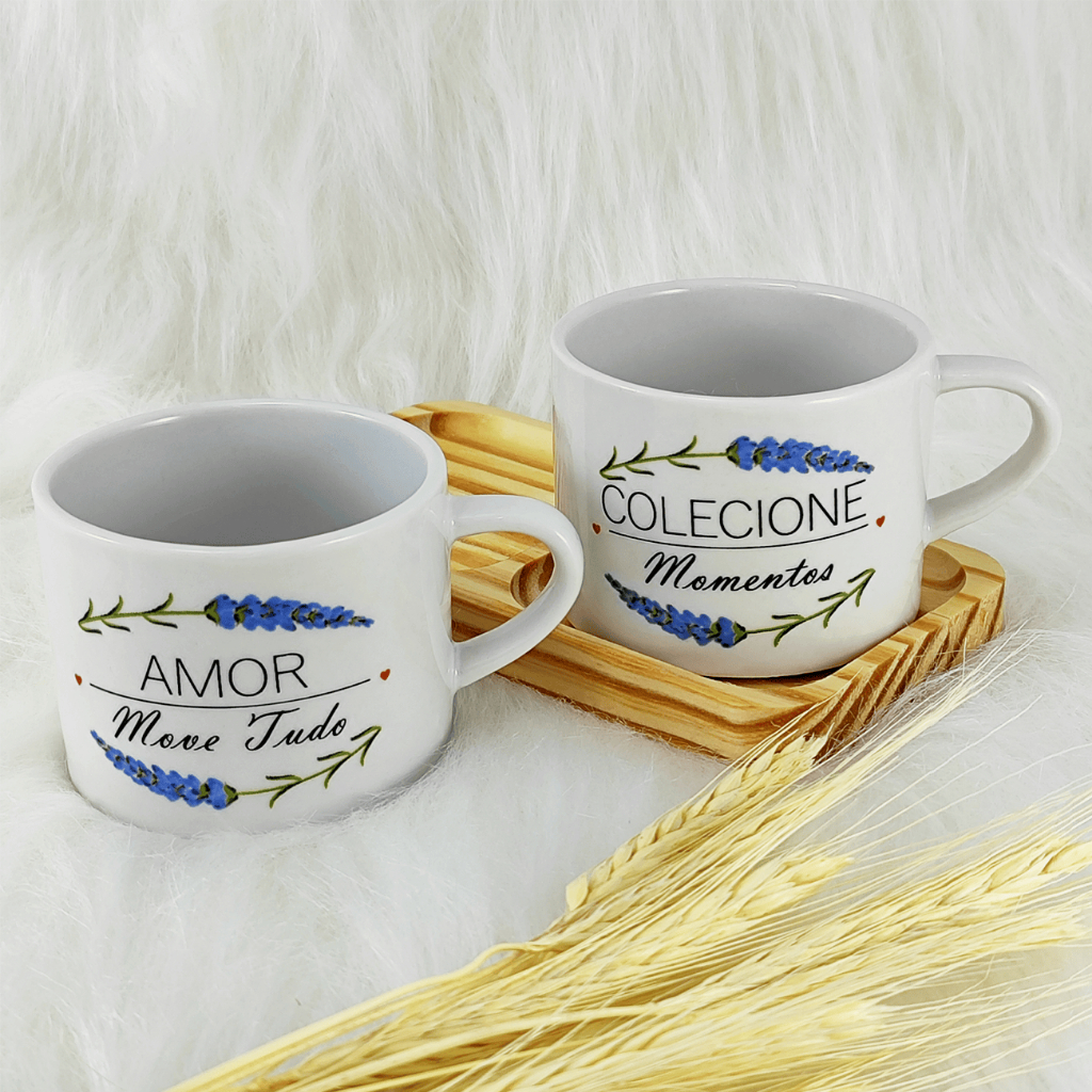 Kit 2 Xicaras / Canecas Porcelana Branca ...