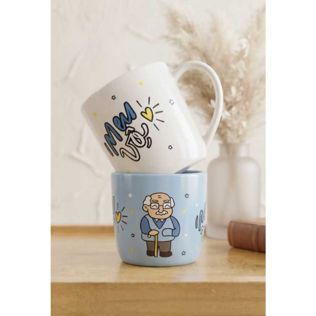 Caneca Porcelana Club 350ml Café Chá Cap ...