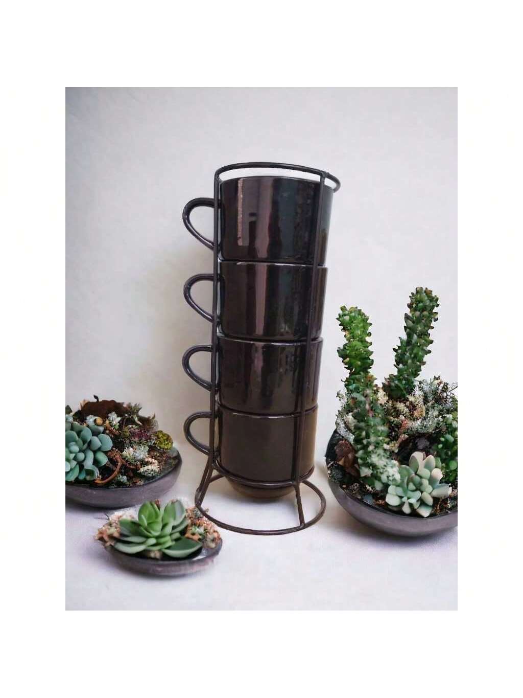 Jogo De 4 Xicaras Canecas Café Chá Porcel...