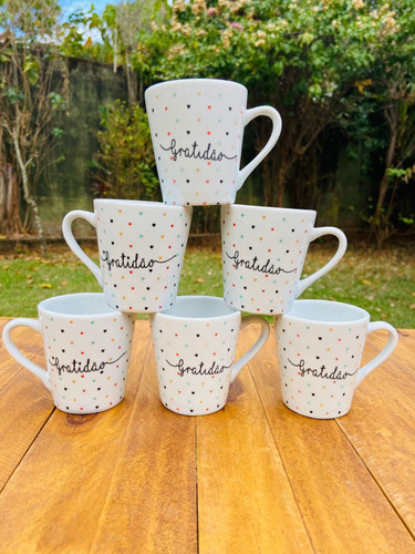 60 Xicaras Decoradas 120ml