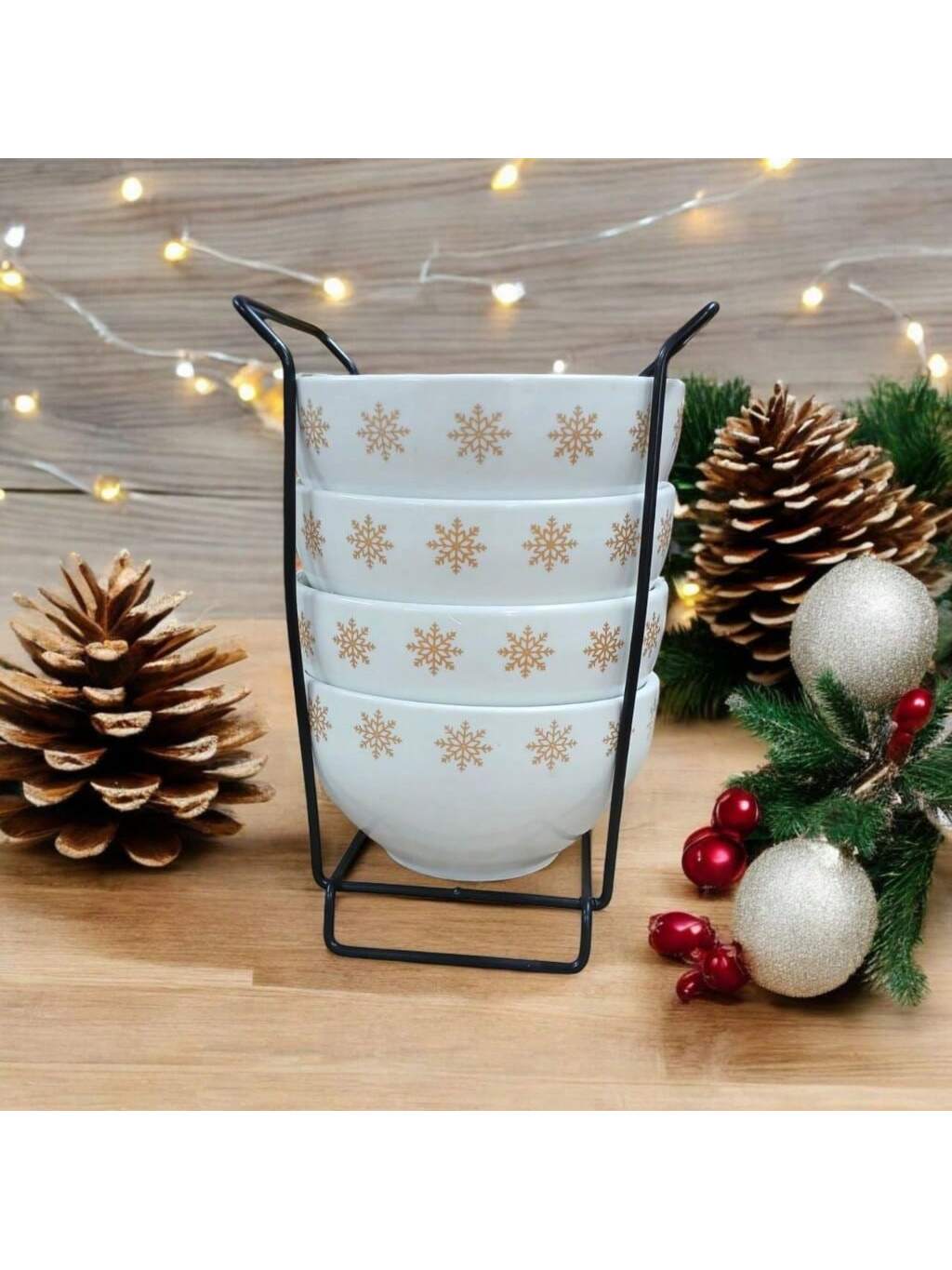 Kit Jogo 4 Tigelas Porcelana Cumbuca Bowl...