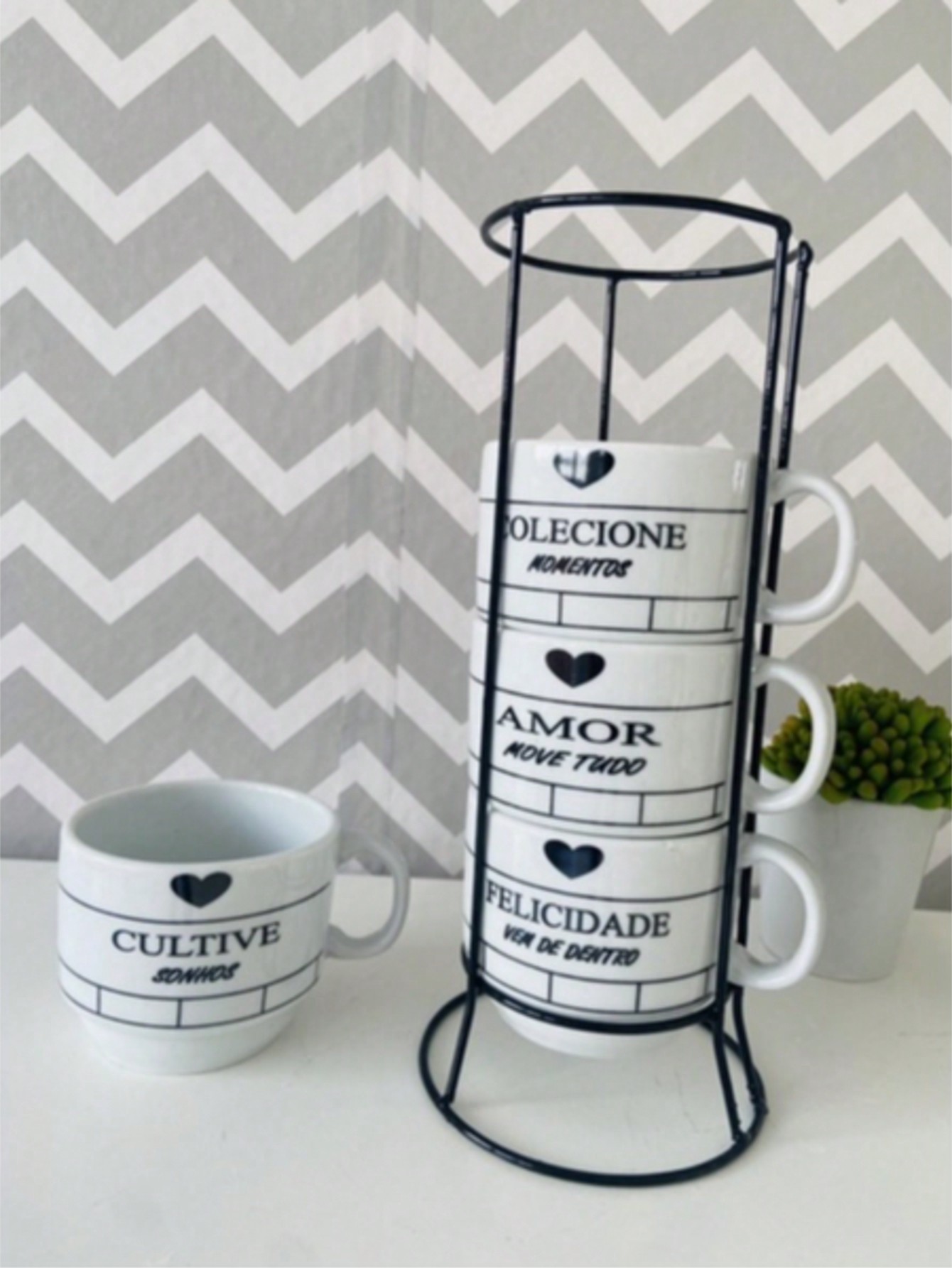 Jogo Xícaras Porcelana Branca Café Chá co...