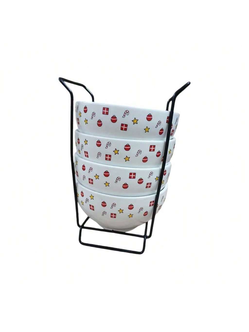 Kit Jogo 4 Tigelas Porcelana Cumbuca Bowl...