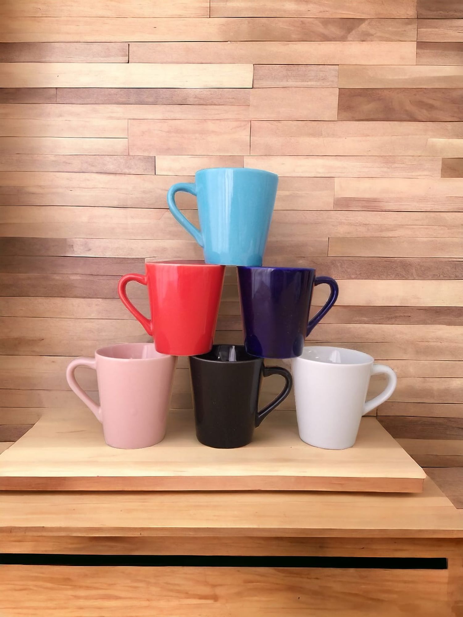 Kit Jogo 6 Xicaras /canecas Porcelana Caf...