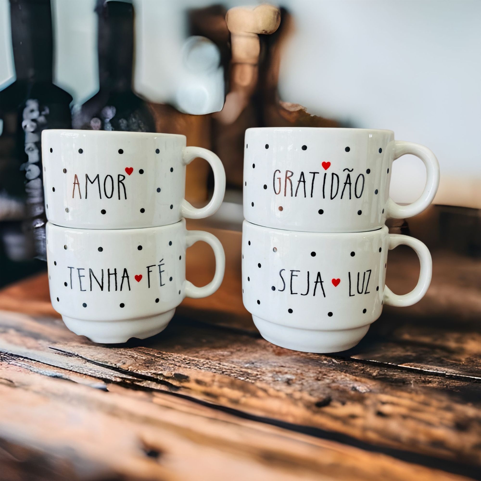 Jogo De Xícaras Café Chá Branca Com Supor...