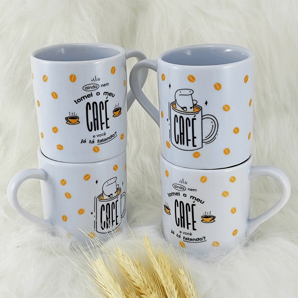 Kit 4 Canecas Porcelana Café Flork Ainda ...