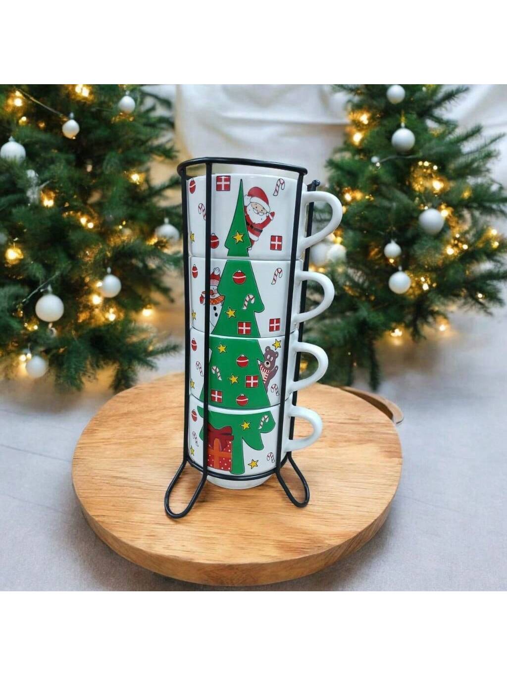 Jogo De 4 Xicaras Canecas Café Chá Porcel...