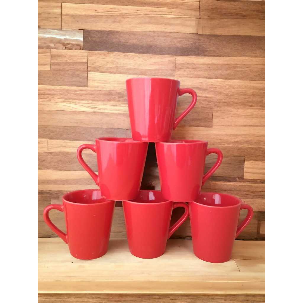 Kit Jogo 6 Xicaras canecas Porcelana Café...