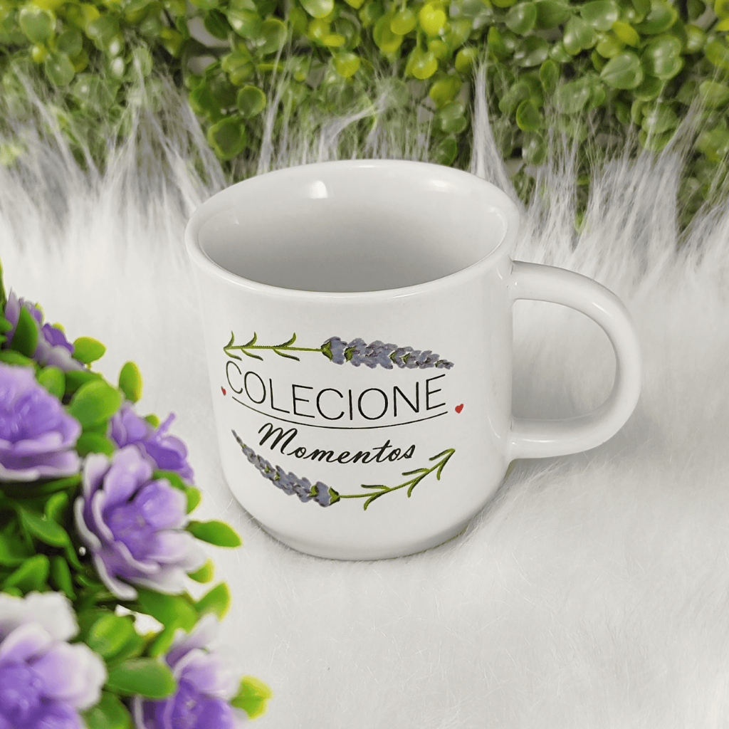 Jogo 4 Canecas Ágata Porcelana 200 ml Dec...