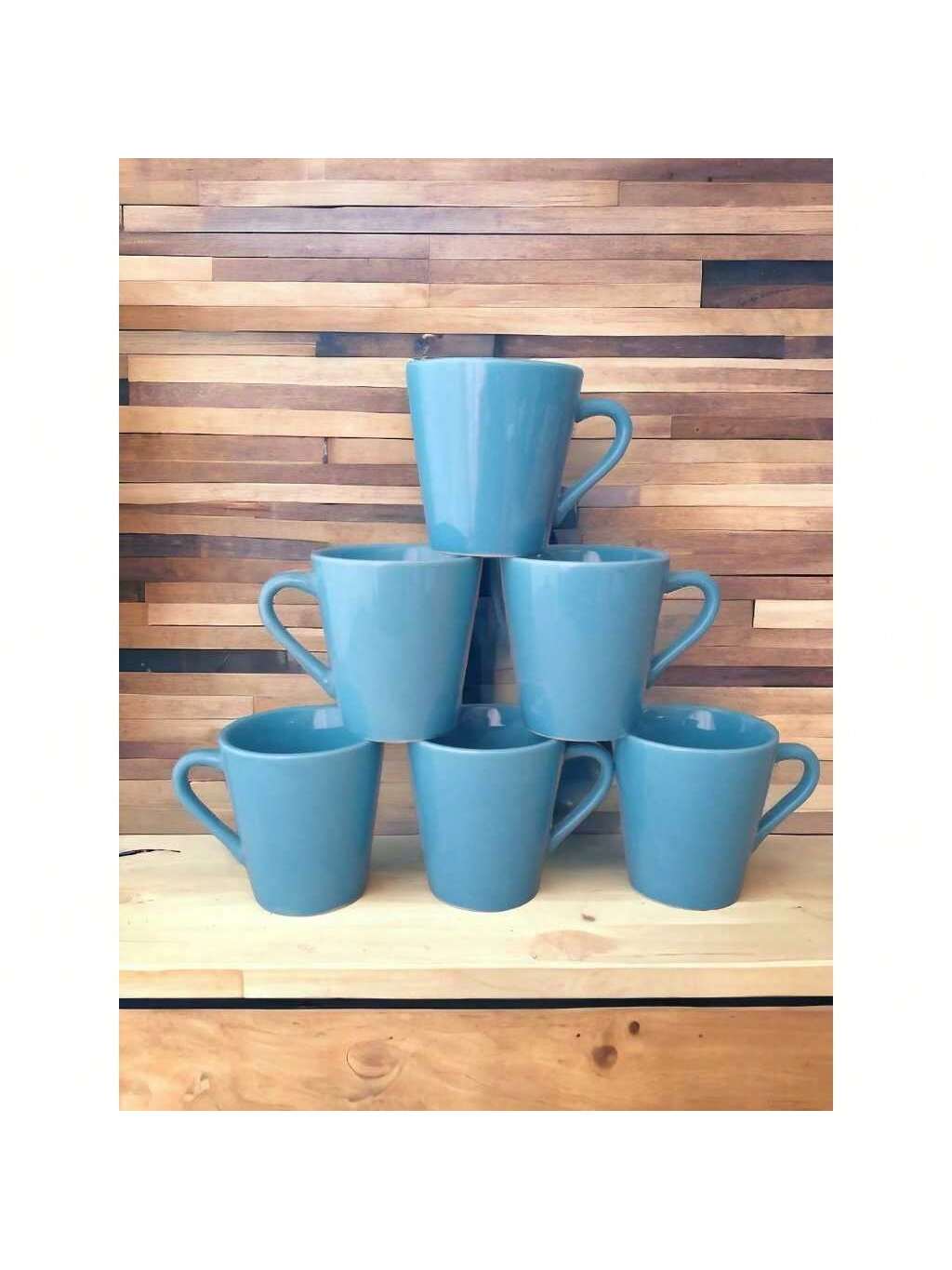 Kit Jogo 6 Xicaras Canecas Porcelana Café...