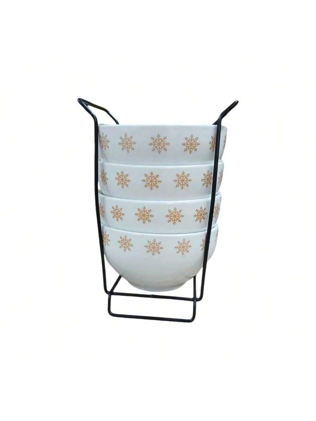 Kit Jogo 4 Tigelas Porcelana Cumbuca Bowl...