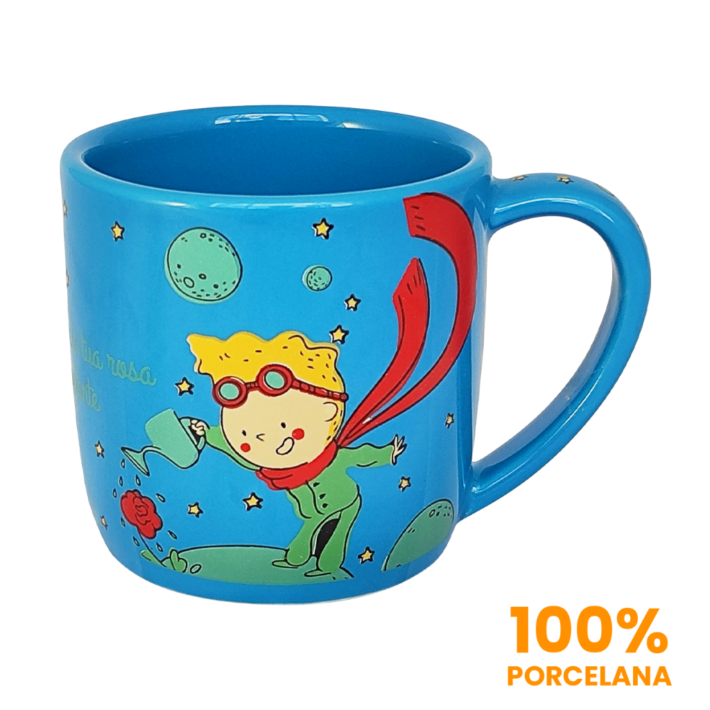 Caneca Porcelana 350ml Azul Celeste Club ...