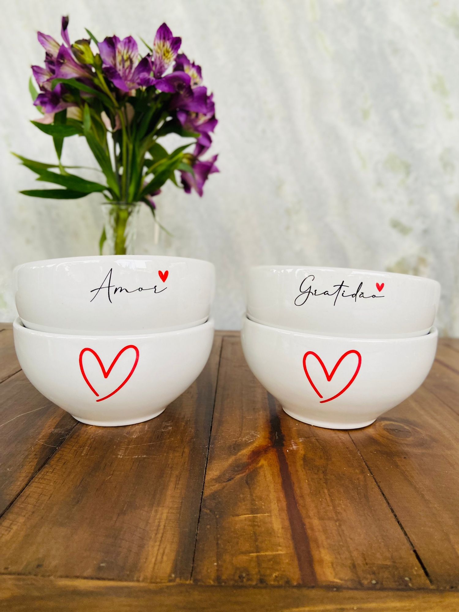 Jogo 6 Bowl Tigelas Porcelana Cumbuca Sop...