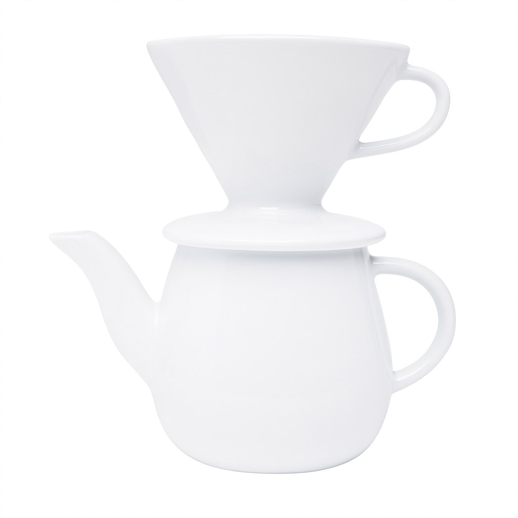 Kit Coador Filtro de Porcelana Bule De 50...