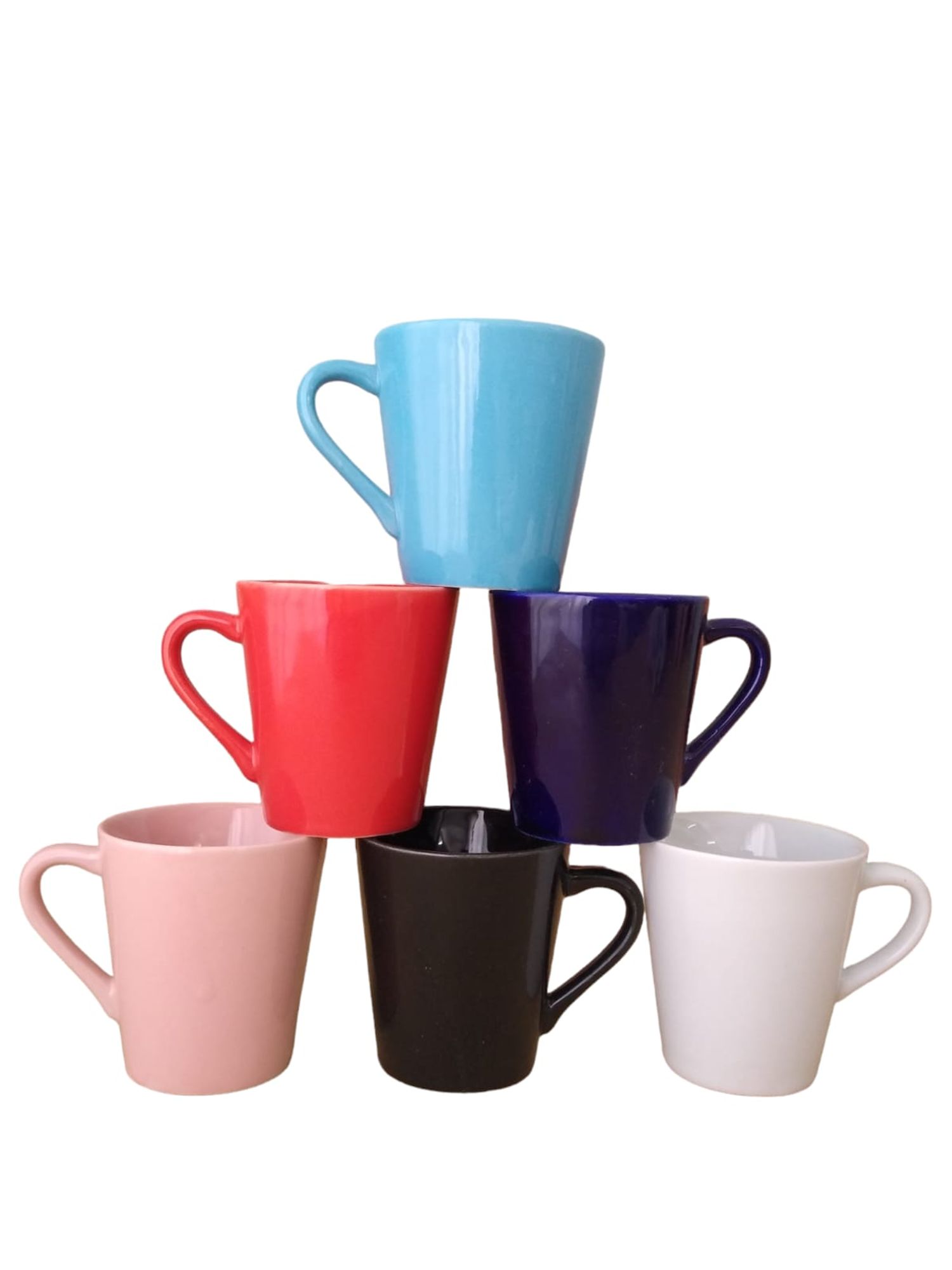 Kit Jogo 6 Xicaras /canecas Porcelana Caf...