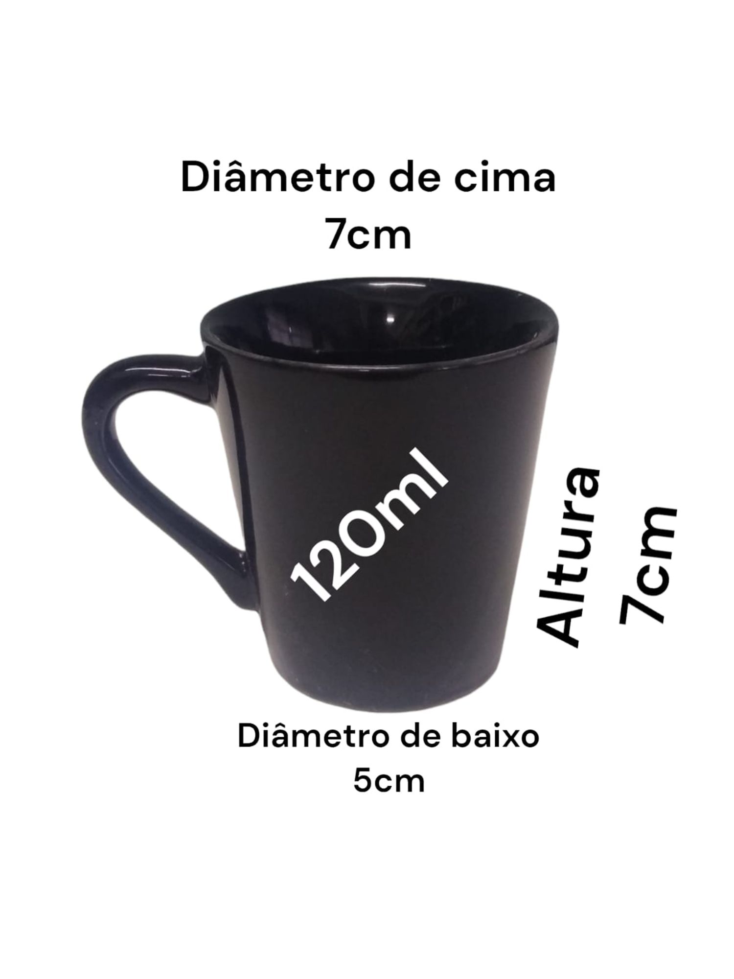 Kit Jogo 6 Xicaras /canecas Porcelana Caf...