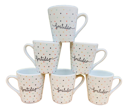 60 Xicaras Decoradas 120ml