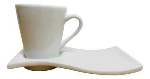 6 Kits Xicaras Café + Pratinho Em Porcelana