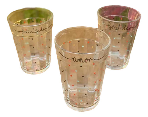 6 Copo Americano 190 Ml Decorado Kit Copo...